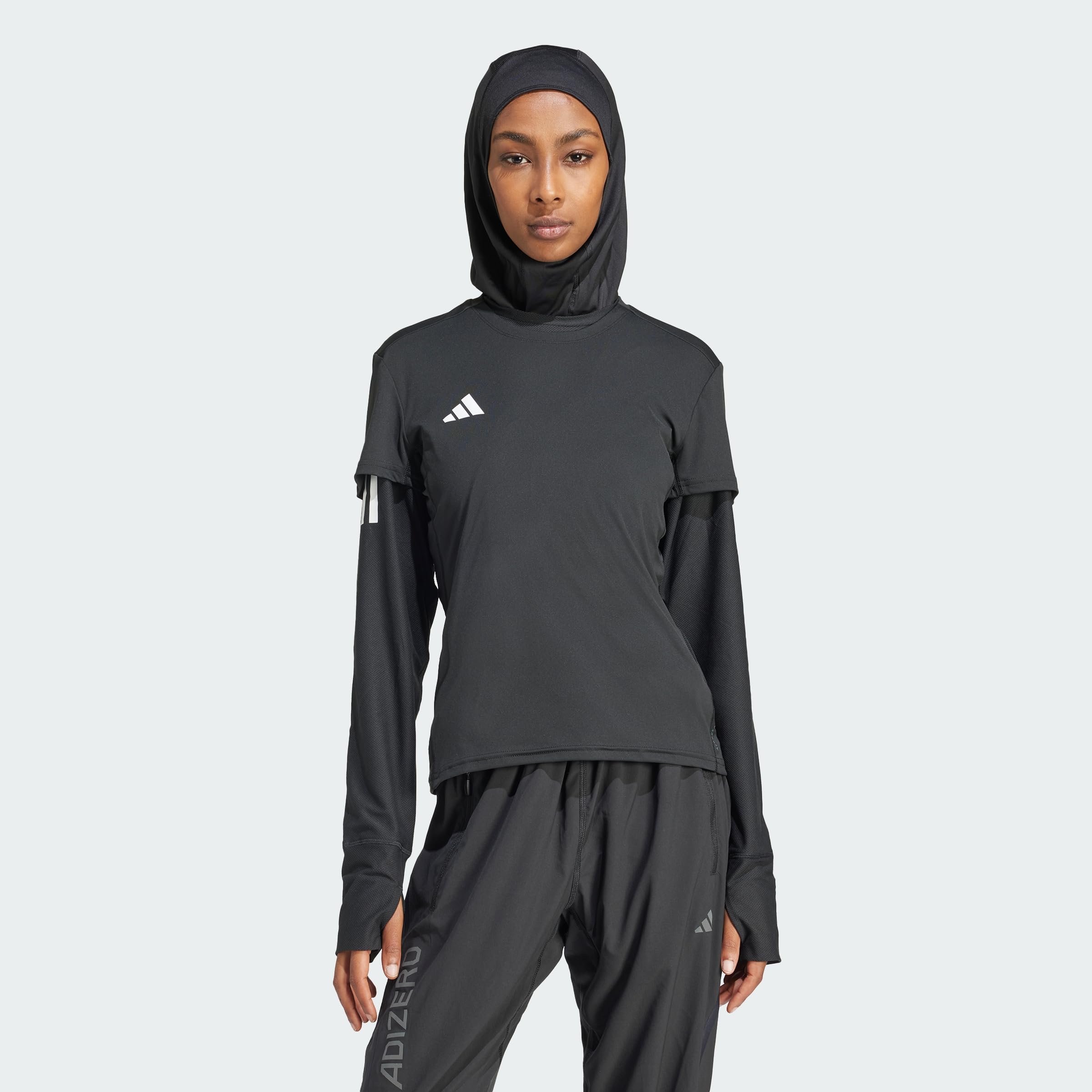 adidas Women's Adizero Essentials Aeroready Running Shirt, Black, XL
