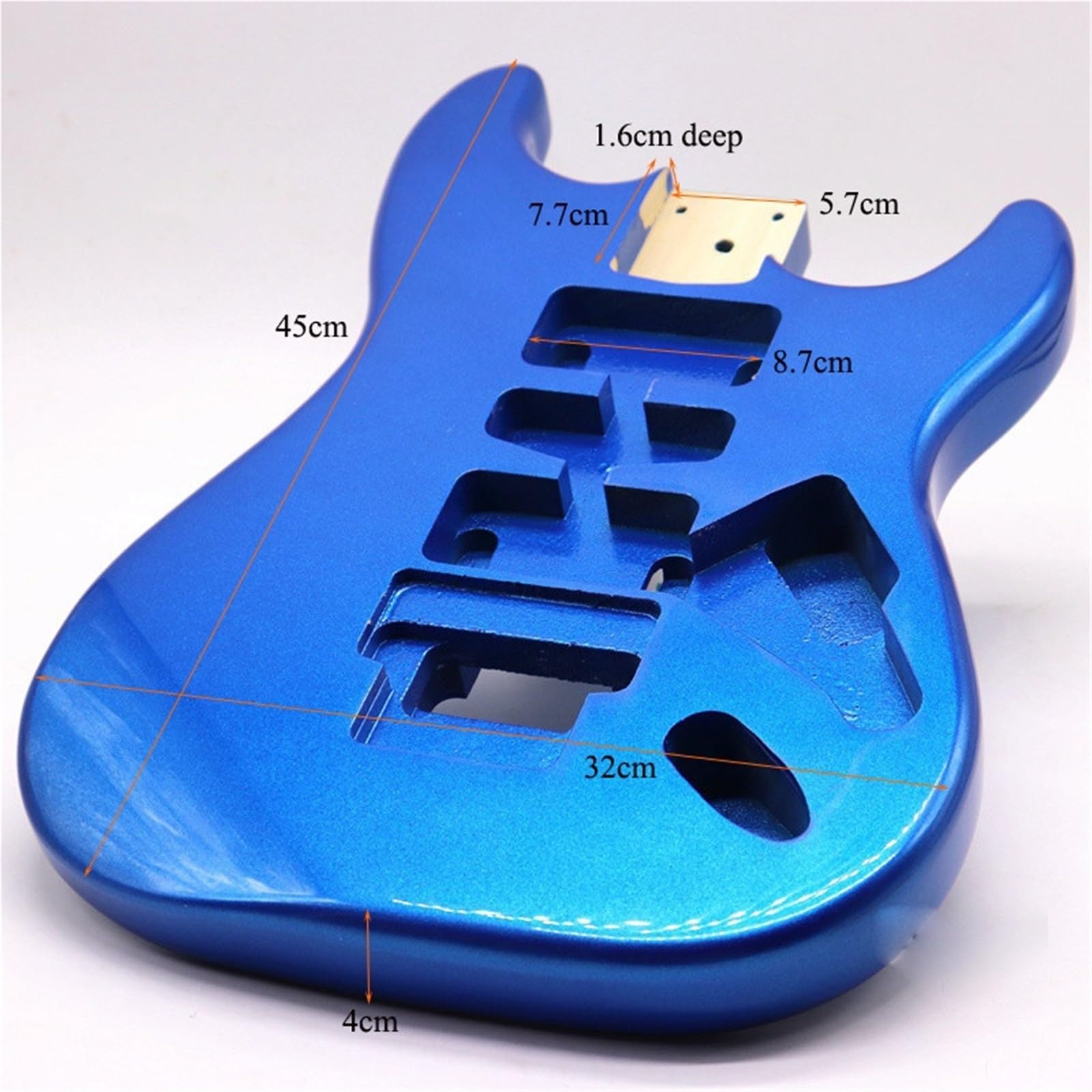 Fai da te Corpo Della Chitarra Durevole Corpo Per Chitarra Elettrica In Legno Di Pioppo Blu Accessori Fai Da Te