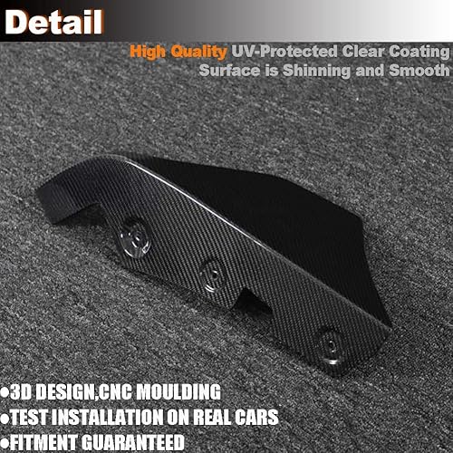 Miniatura 7 de WASHLA Real Carbon Fiber Rear Bumper Splitters for Toyota Supra A90 A91 2019-2023 Coupe 2-Door Rear Bumper Fins Bumper Canards