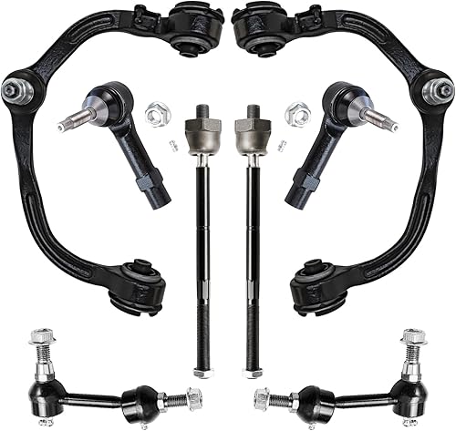 Miniatura 1456 de Detroit Axle - Kit de brazos de control de extremo delantero RWD para Dodge Ram 03-06 2500 3500, 2 brazos de control superior con rótula 2 varillas