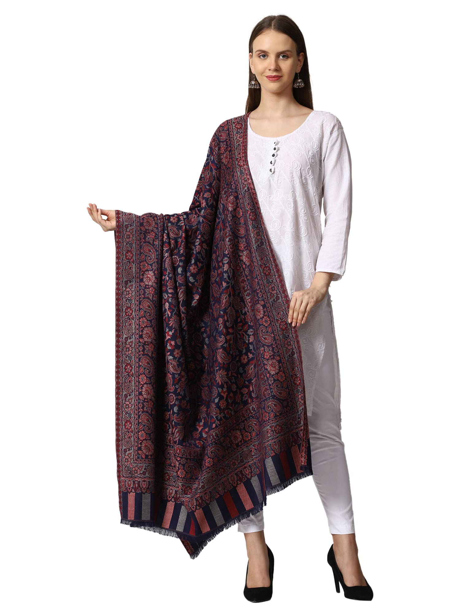 Kashmiri Kani Wool Shawl for Women (2J41)