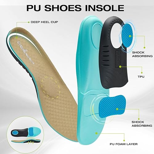 Miniatura 4 de OrthoComfoot Zapatos ortopédicos para caminar para mujer con soporte de arco cómodas zapatillas de deporte de moda para fascitis plantar, zapatillas