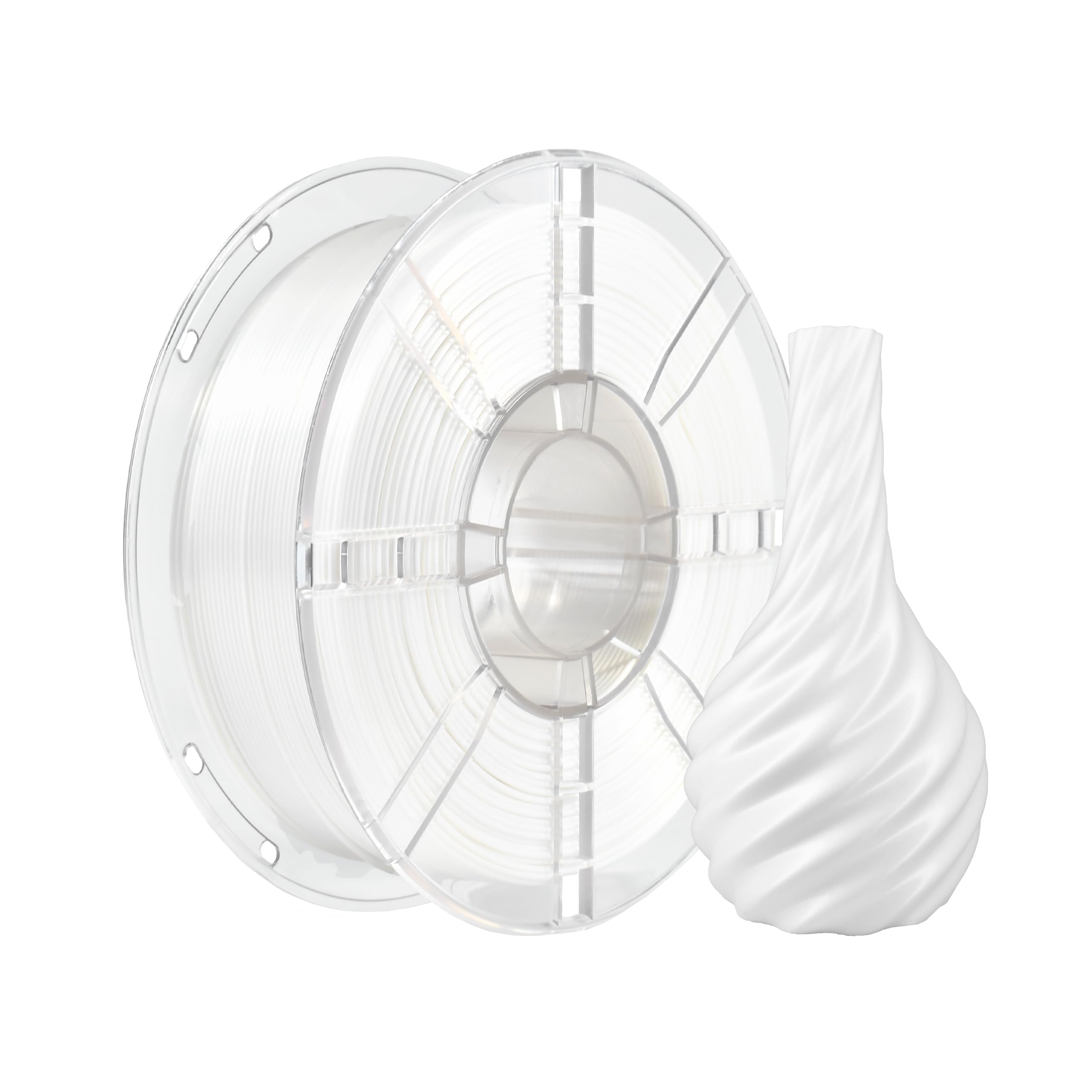 iBOSS PLA Plus (PLA+) 3D Printer Filament 1.75mm,1kg Spool (2.2lbs) Silk Shiny Filament 3D Printing Filament,Dimensional Accuracy +/- 0.02mm,PLA Pro 3D Filament,Fit Most FDM Printer(Slik White)