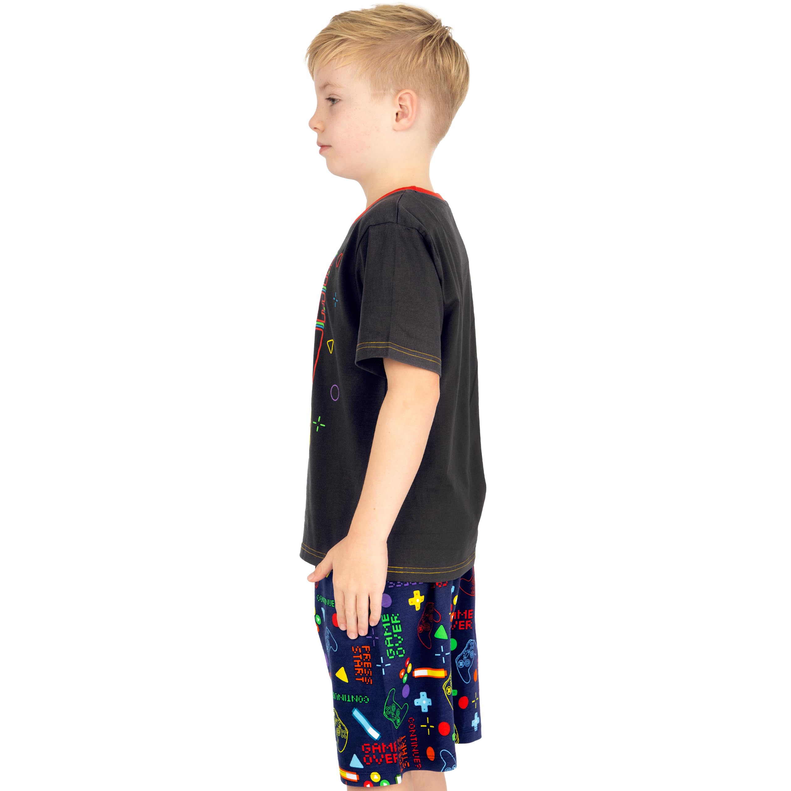 Harry Bear Pijama Gaming Niño Manga Corta Gamer Verano Conjunto