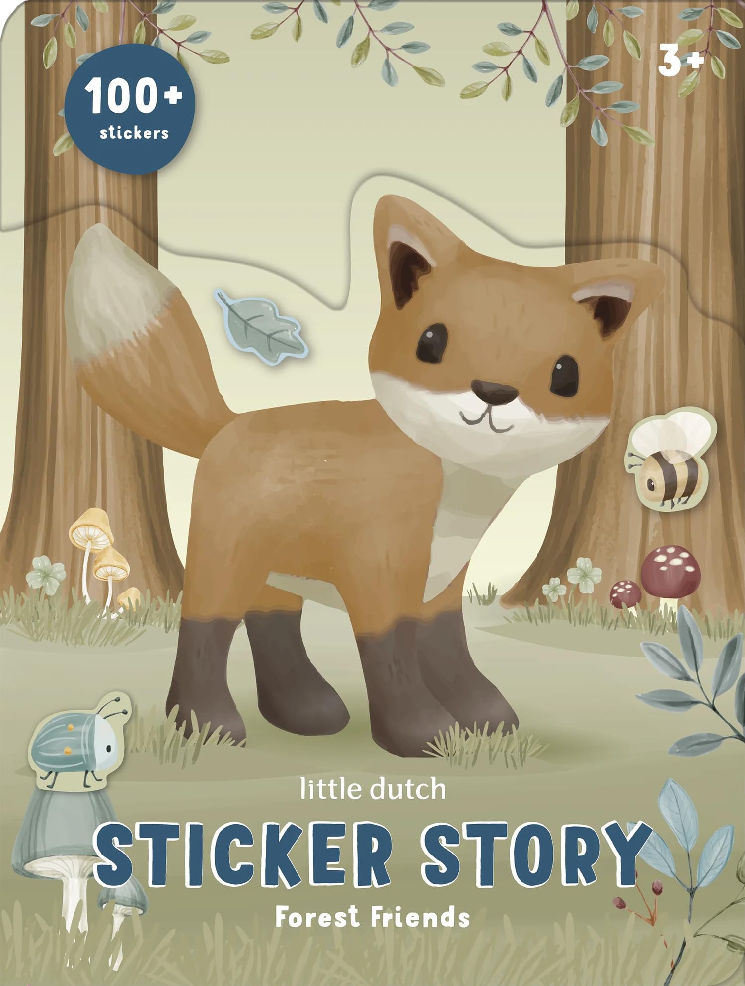 Little Dutch Forest Friends Blue Forest Friends 126619 Sticker Set