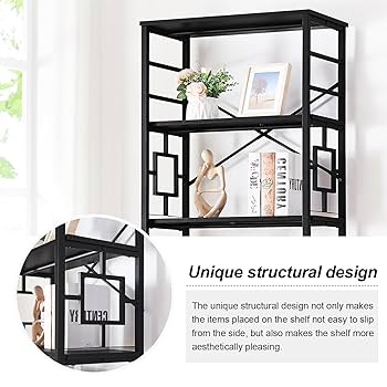 アイページ HOMISSUE Tall Bookshelf, 84 Inch Industrial Bookshelf with