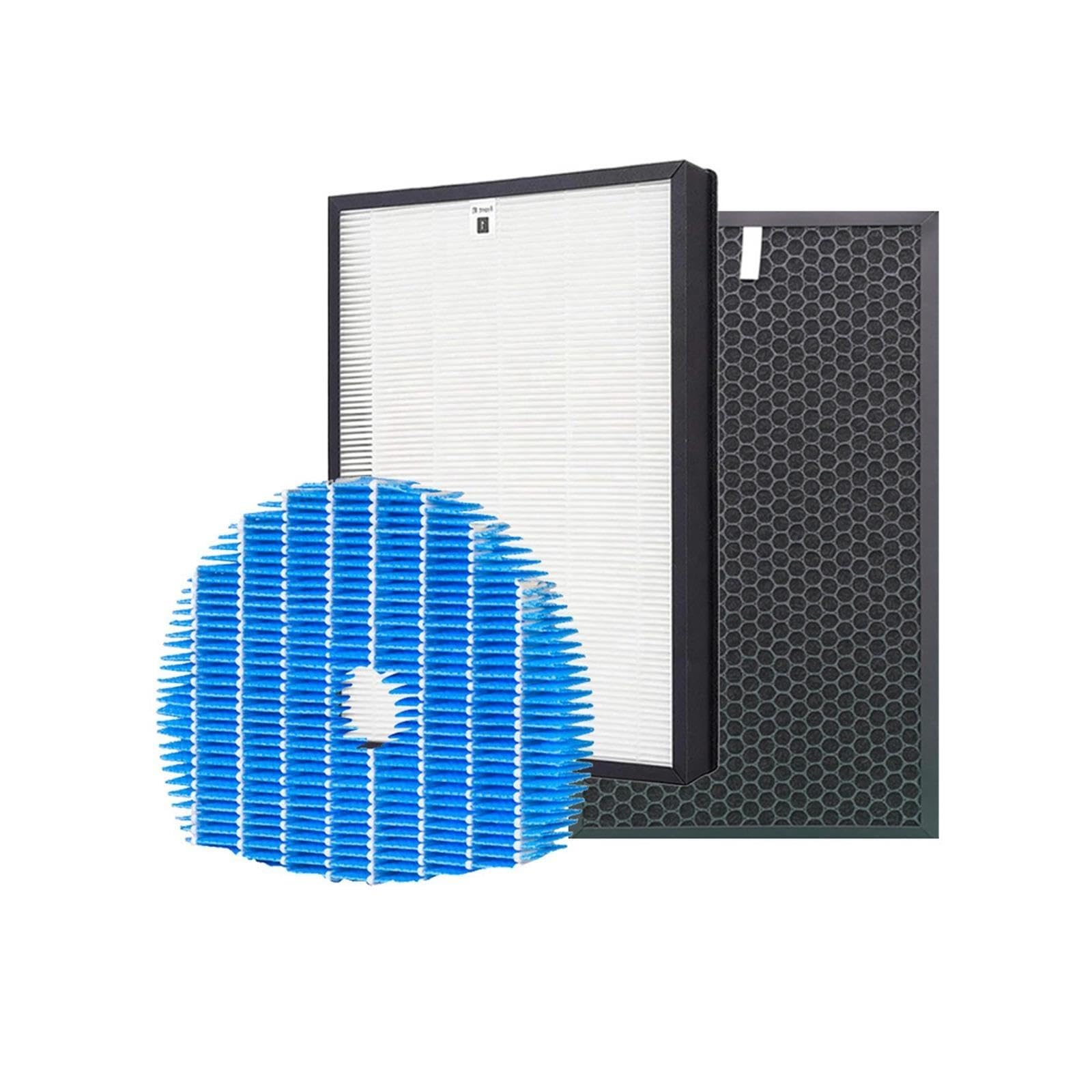 Filtro Humidificador De Carbono HEPA, For KC-850E KC-C100E KC-850U | Compatible con purificador de aire Sharp, alta eficiencia, bajo nivel de ruido y larga duración(KC850U)