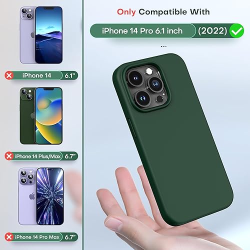 Vista 109 de TOCOL - Funda 5 en 1 para iPhone 11, con 2 protectores de pantalla + 2 protectores de lente de cámara, funda delgada de silicona líquida a prueba