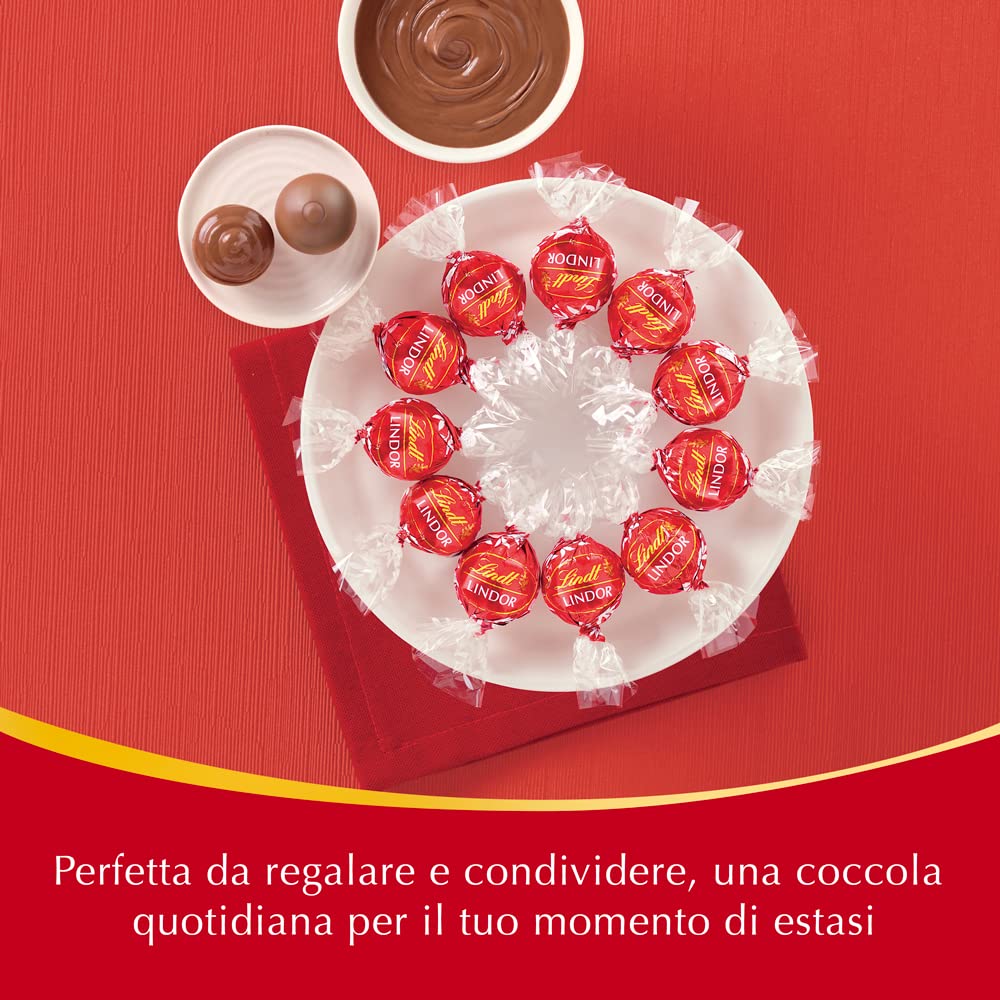 Lindt Lindor Bombones de Chocolate con Leche - Aprox. 16 bombones, 200 g