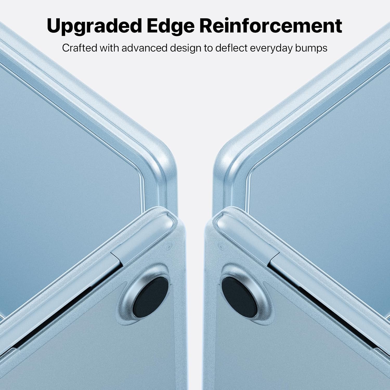 Compatible with MacBook Air 13 inch Case M4 M3 M2 2025-2022, Release Model A3240 A3113 A2681, [True-Tone Color Match] Protective Hard Shell Laptop Cover for MacBook Air 13.6 inch – Sky Blue - Image 4