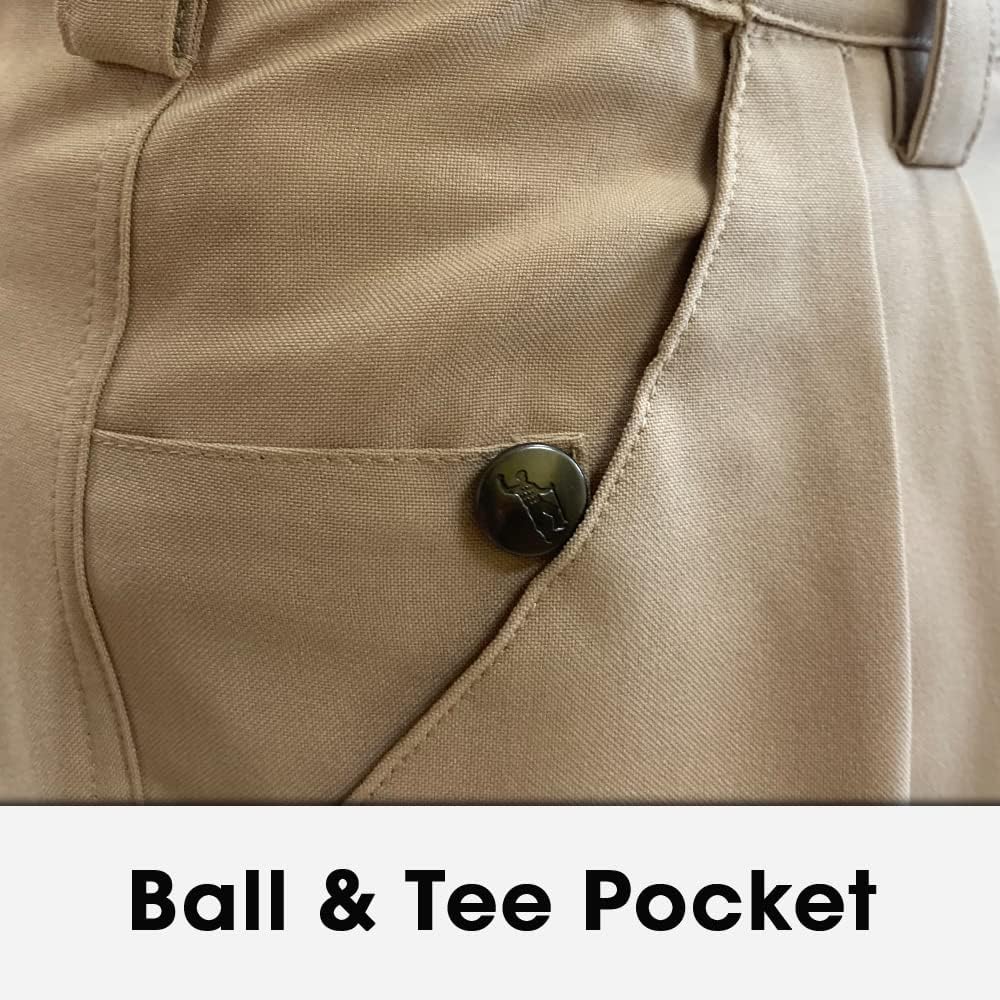 Golf Knickers Khaki Microfiber (Plus Fours) for Men