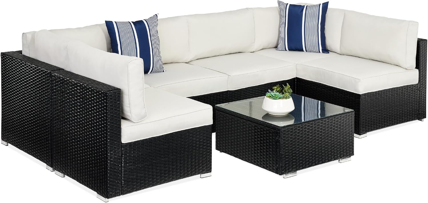 Best Choice Products 7Piece Modular Outdoor Sectional Wicker Patio