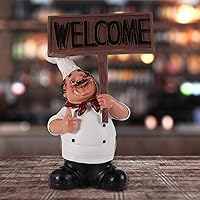 Vista 3 de xianshi Adorno de figuras de chef de carnaval para el día de San Valentín, adorno de cafetería, resistente y moderno para sala de estar y balcón