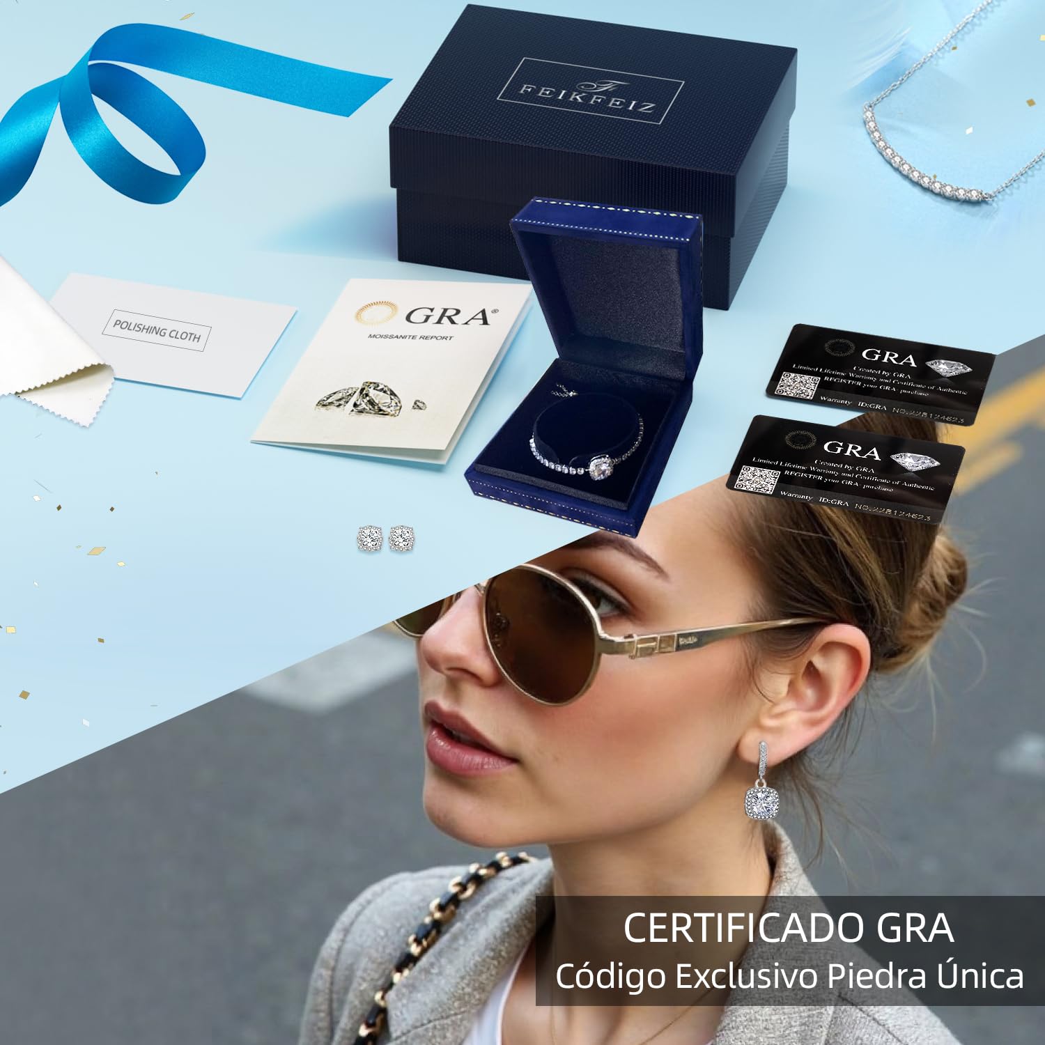 Pendientes colgantes de moissanita para mujer, diamante de moissanita de 1CT, cultivado en laboratorio, con baño de rodio, pendientes de plata, regalo de joyería.