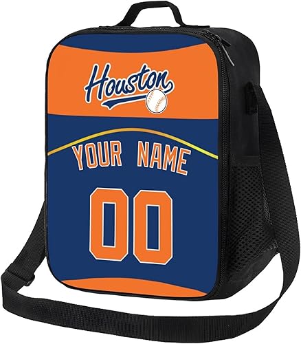 INAOO Mochila Houston Bolsas Personalizadas Regalos para Hombres, Mujeres Jóvenes, azul marino (Navy 03)