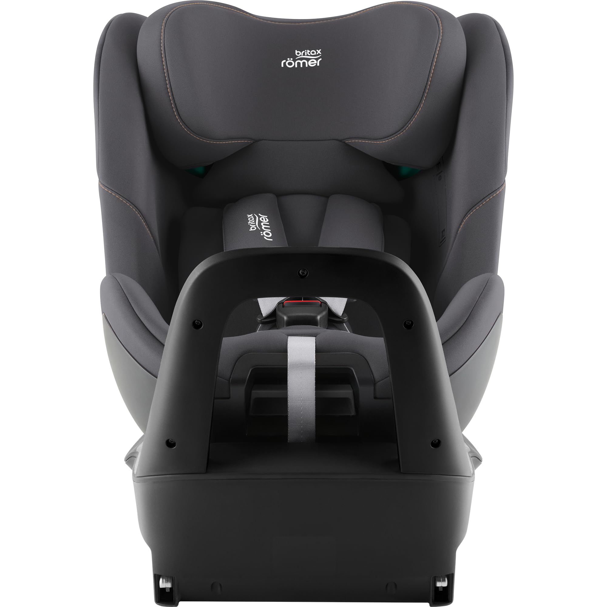 Seggiolino auto Britax Römer RIDER, per bambini da 40 a 125 cm (i-Size) con ISOFIX e gamba di supporto, nascita - 7 anni, Midnight Grey