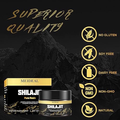 Miniatura 5 de Shilajit - Resina Shilajit orgánica pura del Himalaya, resina Shilajit de grado dorado con más de 85 oligoelementos y ácido fúlvico, suplemento