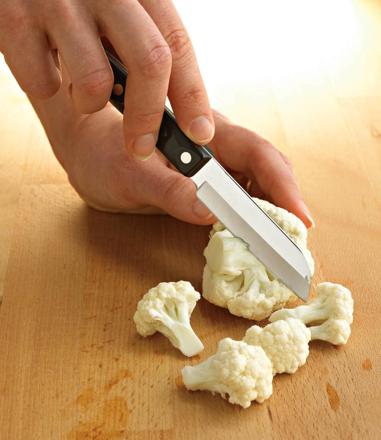 CUTCO Model 3720 Santoku-Style Paring Knife 3" 440A High-Carbon, Stainless Steel Blade and 5" Classic Dark Brown handle (often called"Black").