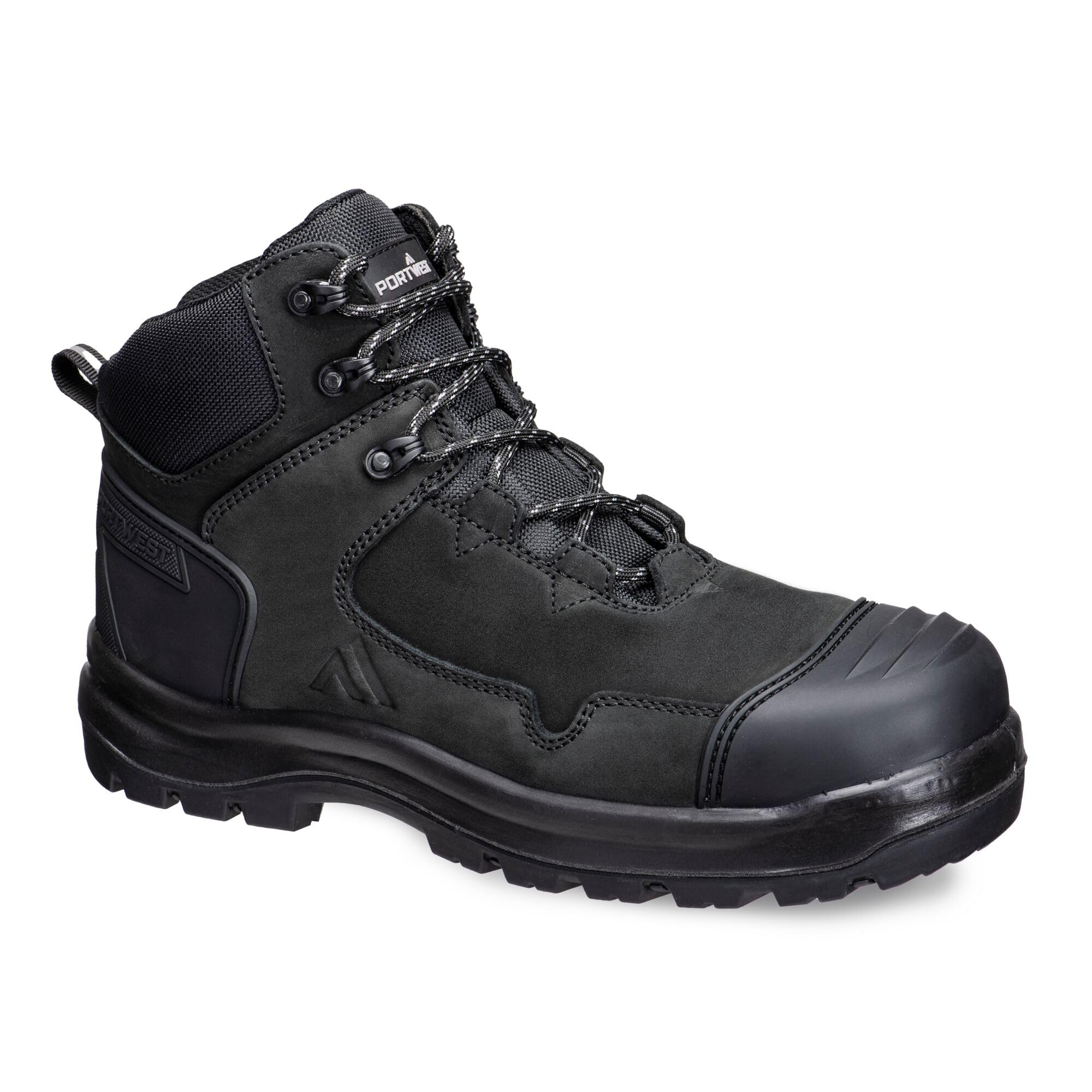 Portwest Botas de seguridad con puntera antiabrasión, piel Nubuck FD04