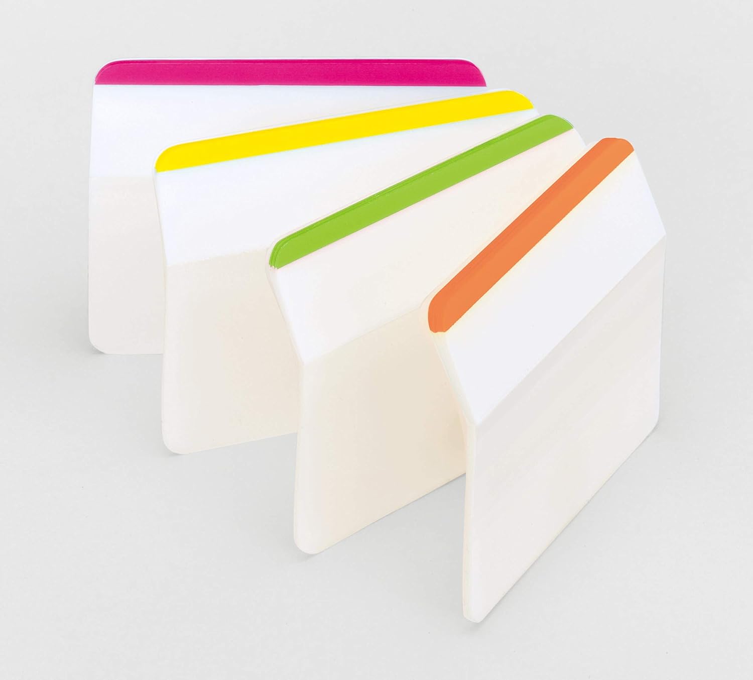 Post-it Tabs, 2 in, Solid, Assorted Colors, 6 Tabs/Color, 4 Colors, 24 Tabs/Pack (686-PWAV) : Post It Filing Tabs : Office Products