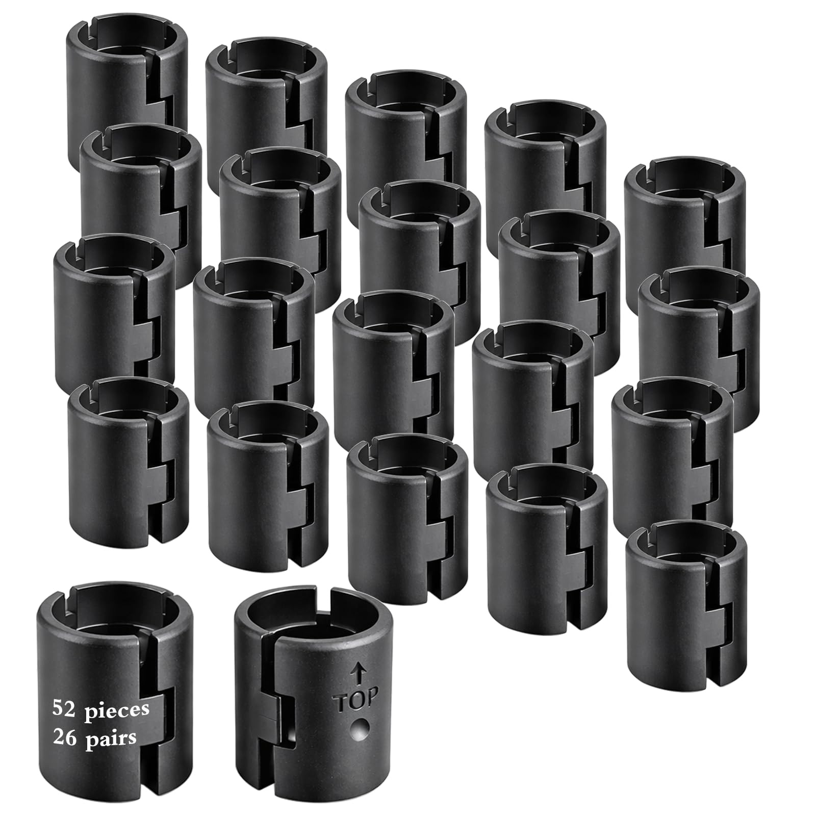 Wire Shelf Clips - 52 Pack for Stable Shelves -1 Wire Shelf Clips - 52 Pack for Stable Shelves -1