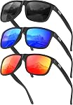 Sunglasses-for-Men Polarized Mens Sunglasses: Retro Sun glasses with UV Protection for Driving Fishing Golf