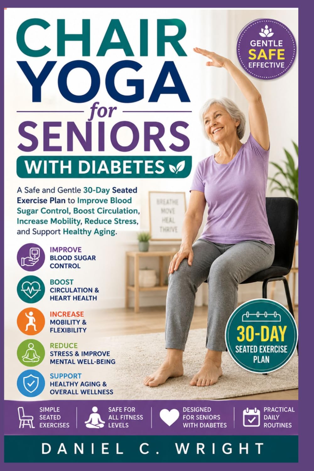 Chair Yoga for Seniors with Diabetes: chair yoga,diabetes, calisthenics, wall Pilates,seniors, workout, training,blood sugar,neuropathy,circulationmobility,flexibility,balance,arthritis,diabetic fitn
