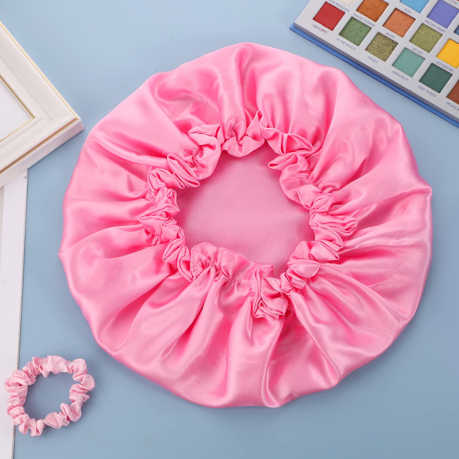 Amazon.com : Satin Bonnet Silk Bonnet for Sleeping, Double  display picture 1