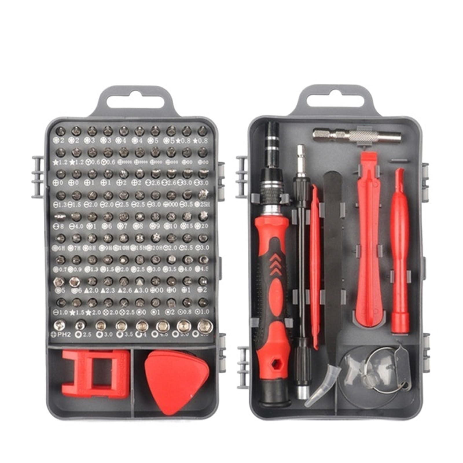 Set di cacciaviti Kit di Punte for Viti Torx Phillips magnetiche con Strumenti for PC del Telefono di Riparazione della Chiave di rimozione del Driver Elettrico (Size : 115 in 1 Red)