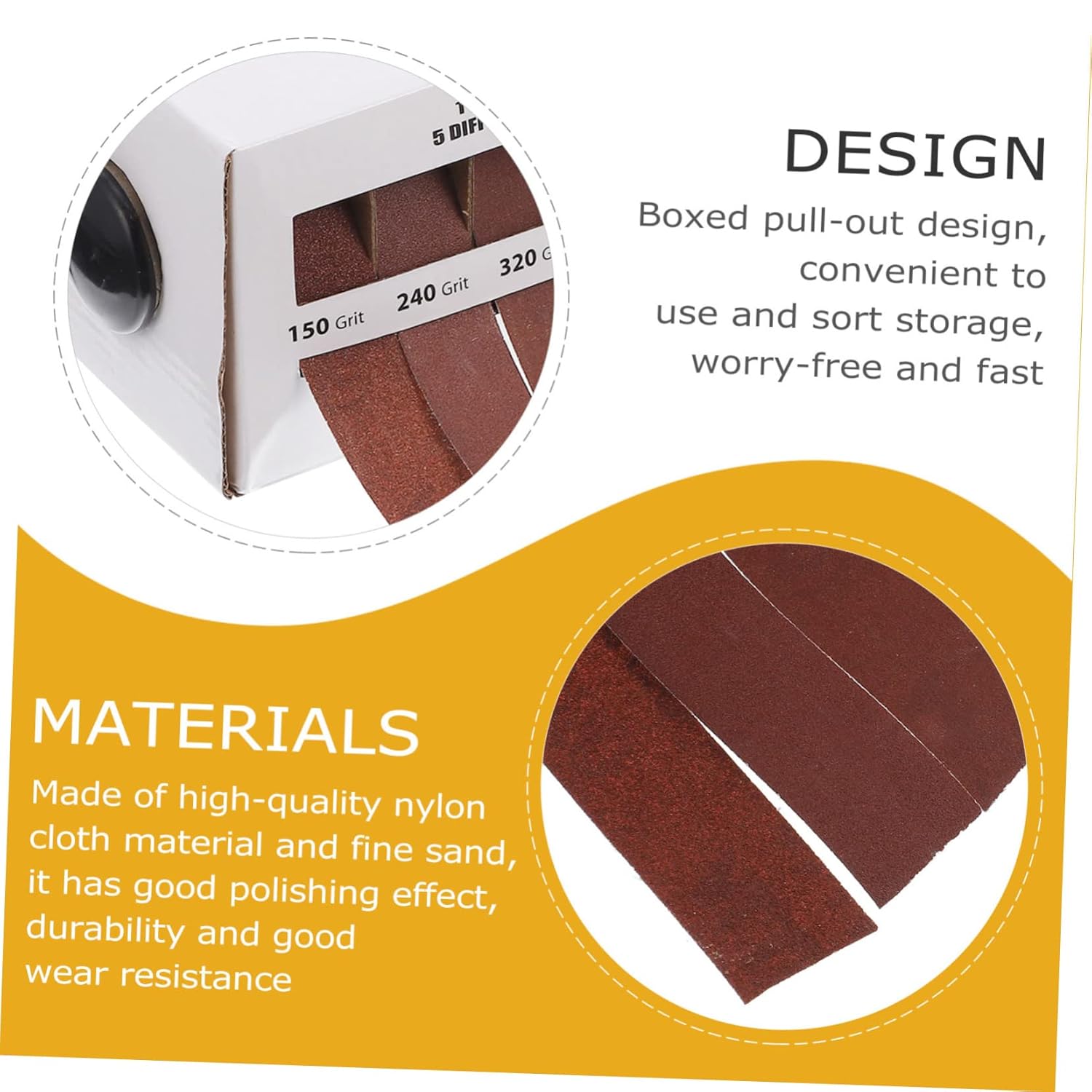5 Roll Sandpaper Box Sandpaper for Drywall Sanding Paper Sheets Abrasive Paper Rolls