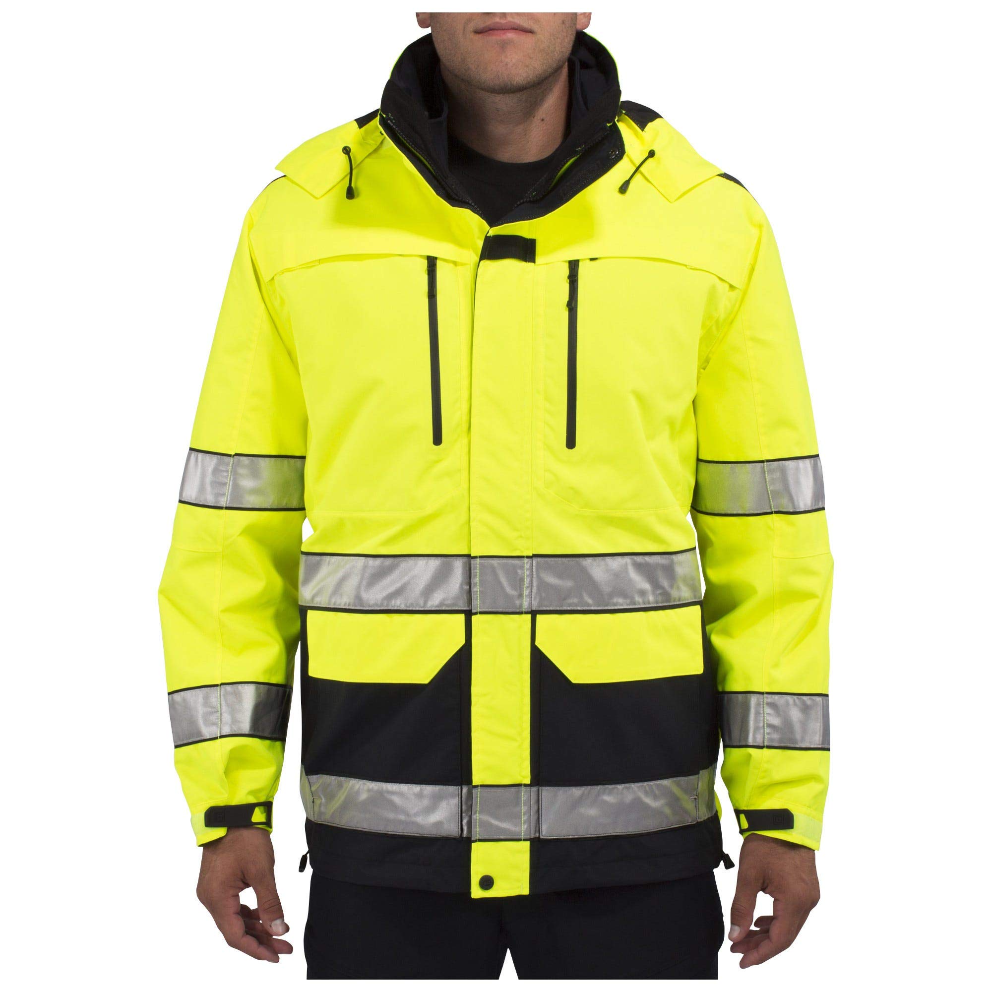 5.11 Tactical Men's First Responder Security Jacket, High Visibility, All-Weather, Style 48198