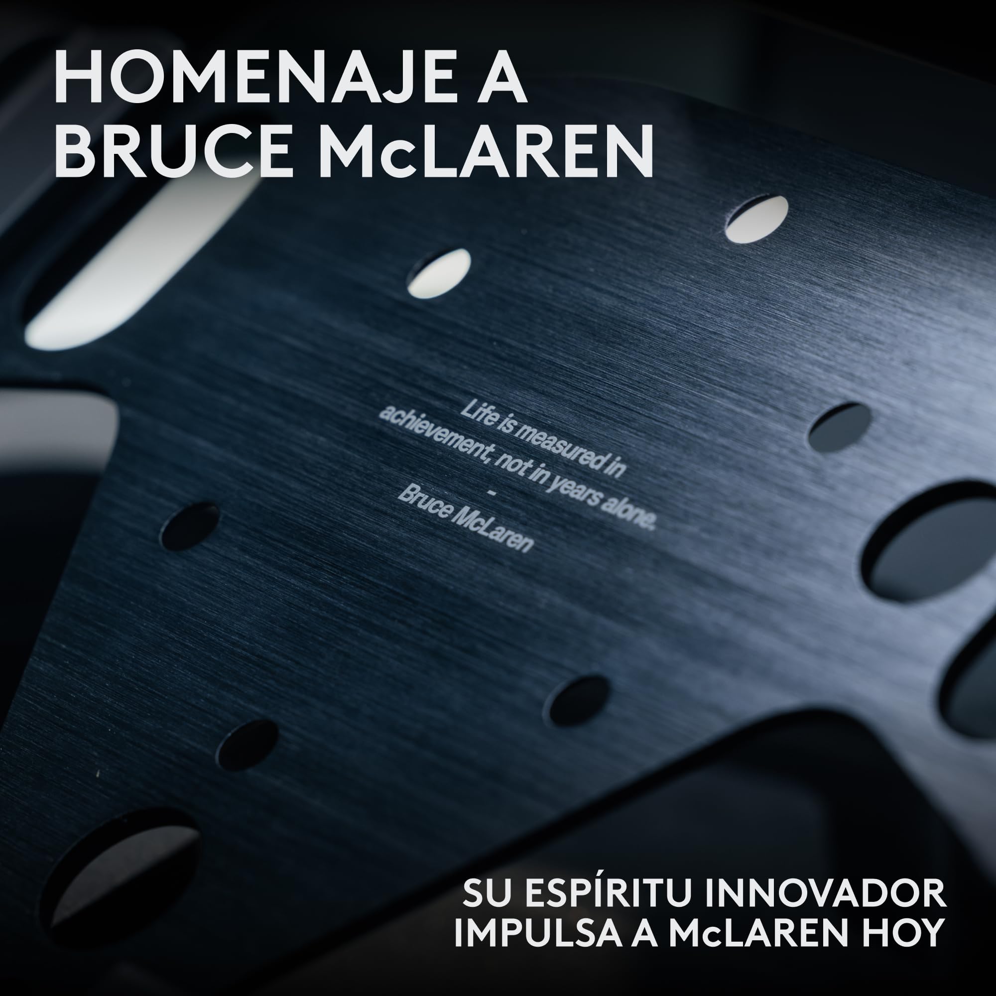 Logitech G RS Formula Wheel McLaren Racing Edition Volante de simulación de carreras para gaming, para PC, Xbox y PlayStation – Diseñado para usarse con RS Wheel Hub (RS50) - Negro