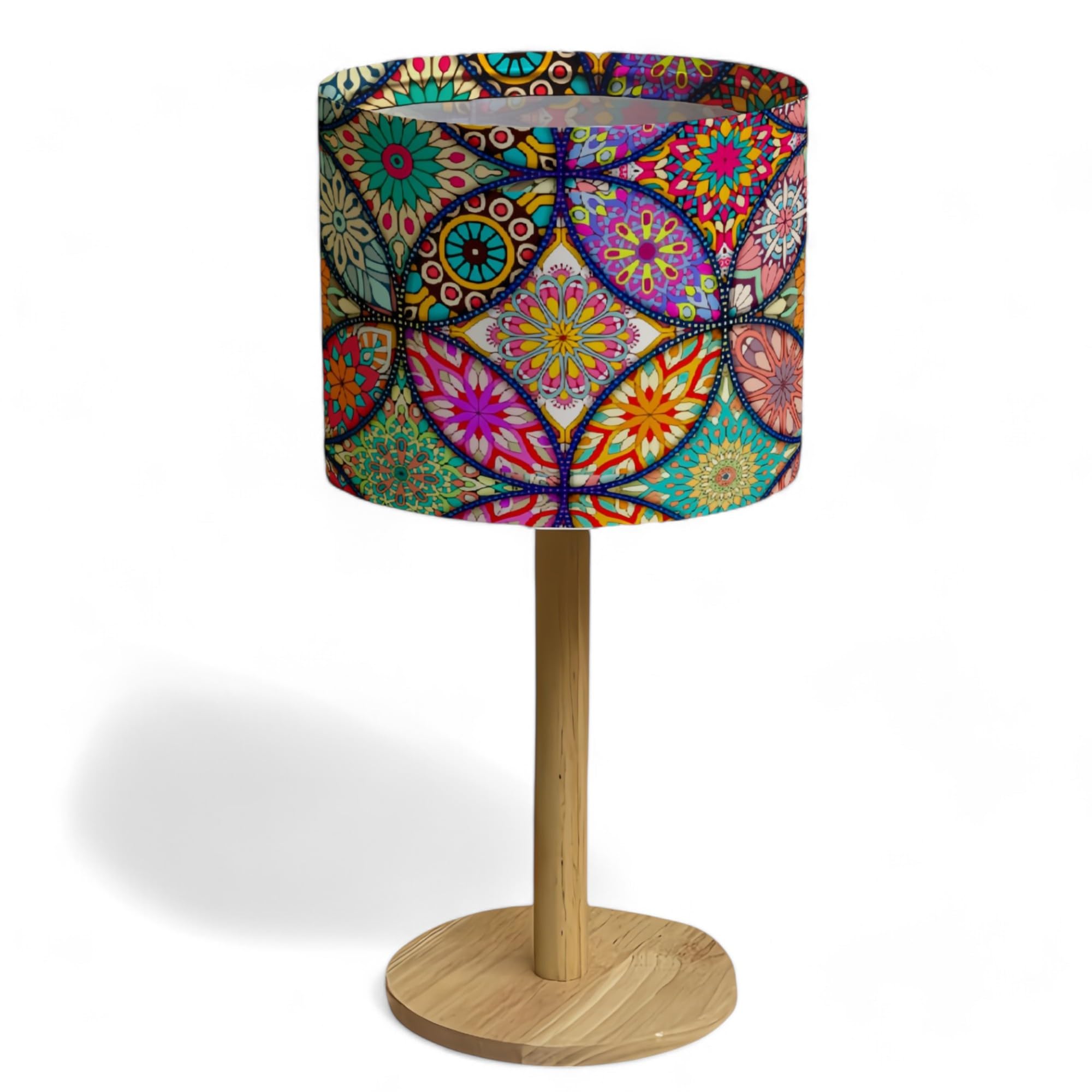 LAMPARAS de Mesita de Noche Lampara Mesita Noche Lamparitas Mesita Noche Lampara de Mesa Candeeiro Mesa de Cabeceira Lampara Dormitorio Lampara Sobremesa Lampara Salon (Geometric Style, 1 unidad)