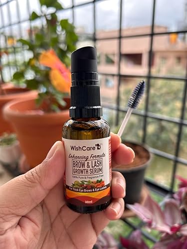 WishCare Brow & Lash Growth Serum with Castor Oil, Almond Oil