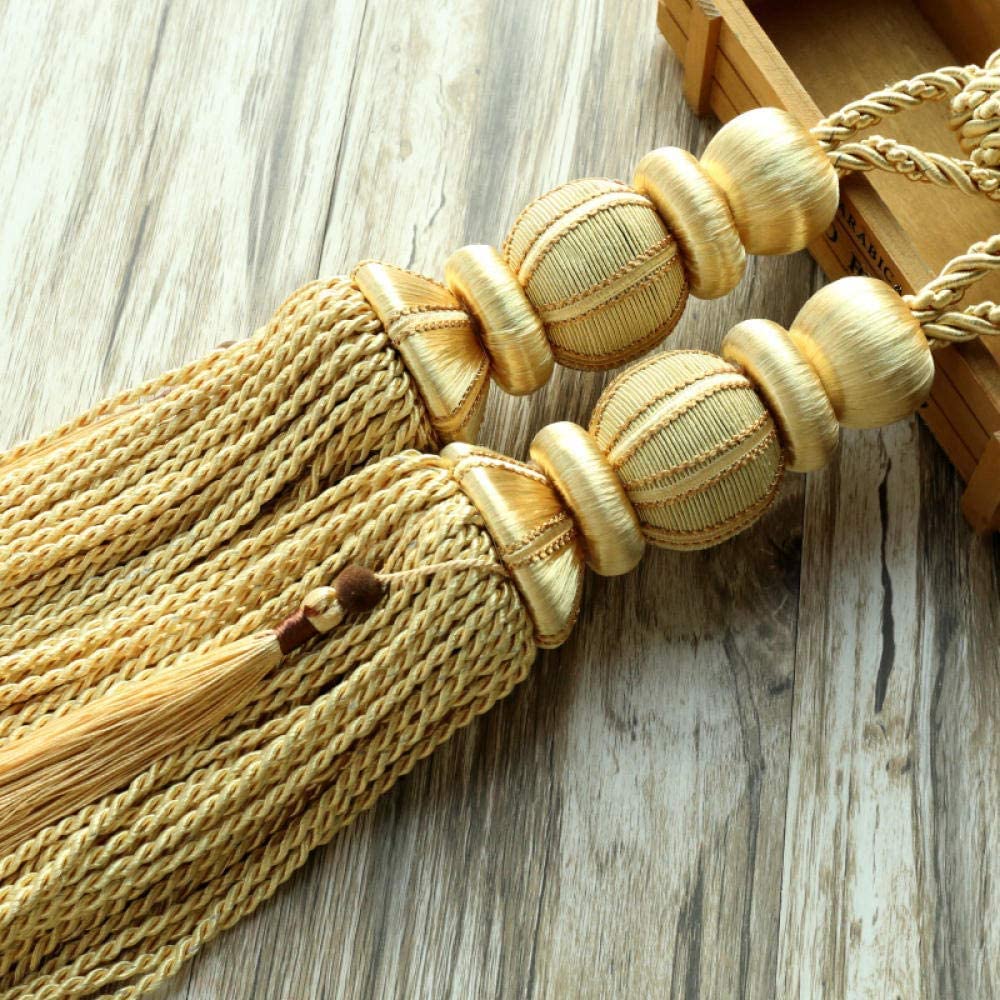 Les rideaux sont attachés à la corde des rideaux Embrasse de rideaux à pompons, corde de rideau, boule à suspendre, pompon épais, sangle de rideau, corde à nouer, accessoires de rideau de style europé