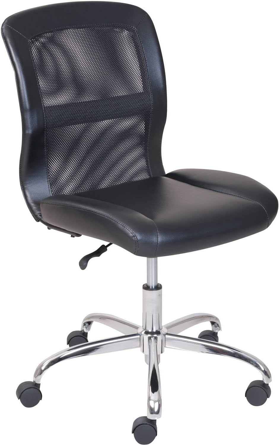 Mainstays Vinyl and Mesh Task Office Chair, Multiple Colors Black