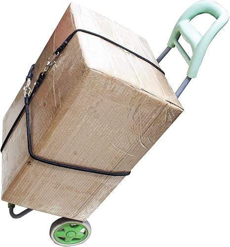 Miniatura 6 de Cuerdas elásticas con ganchos, cuerda elástica ligera (24 pulgadas x 4 unidades, negro)