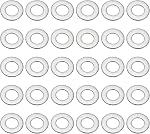 PATIKIL 304 Lave-linge plat en acier inoxydable, paquet de 30 M12 Épaisseur des rondelles en métal Petites rondelles pour vis Bouchons Assortiment (12x24x1,5 mm)