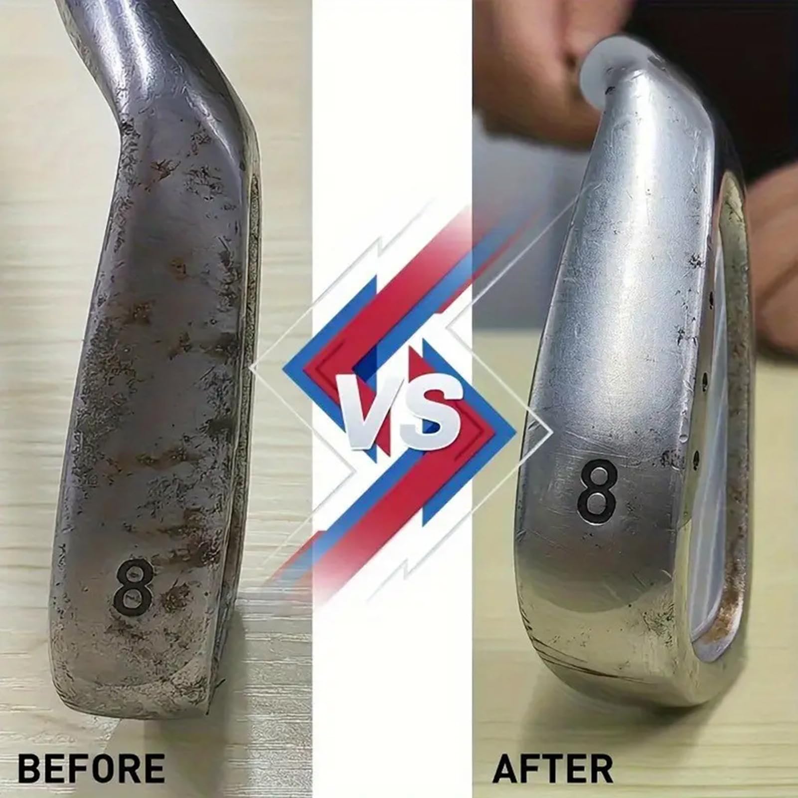 Golf Iron Cleaner, composto da 120 ml con spugna per lucidare giocatore di golf e metallo e alluminio