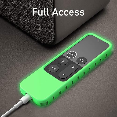 Miniatura 10 de Fintie - Funda protectora de silicona para control remoto de Siri Apple TV 4K de 5 y 4 generación, antideslizante, diseño de panal, ligero y