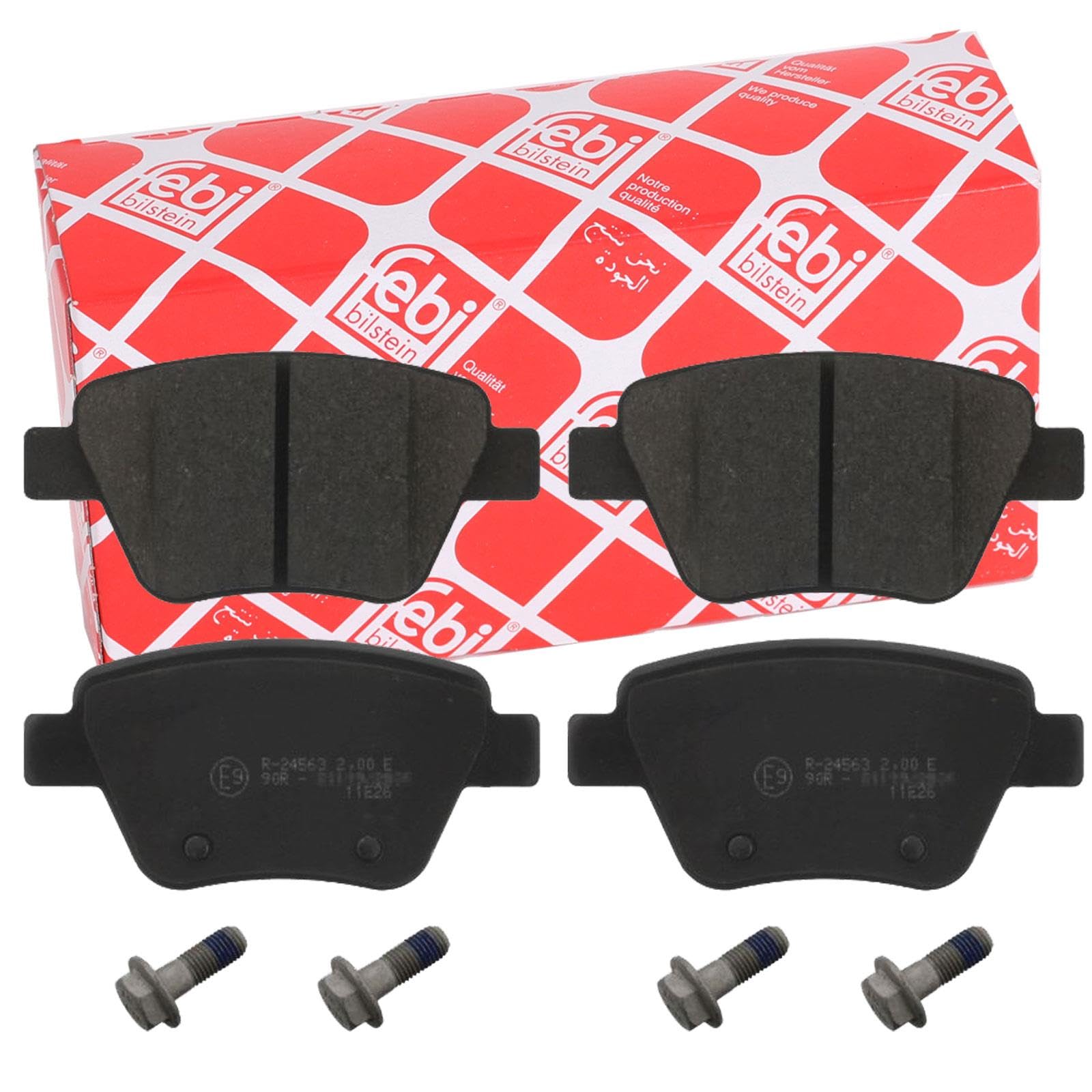 2x ✅Fits FEBI HAMULCE 16797 HAM PADS. REAR VAG WITH SCREWS SKODA OCT ⭐UK Seller⭐