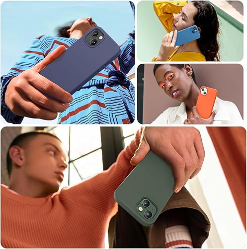 Miniatura 792 de Miracase - Funda diseñada para iPhone 11 con protector de pantalla, funda de goma de silicona líquida, protección total contra caídas y a prueba