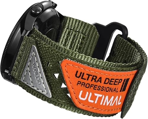 ULTIMAL Compatible con Samsung Galaxy Watch, correa deportiva de nailon ajustable de 0.866 pulgadas, diseño transpirable para Watch 3 de 1.772