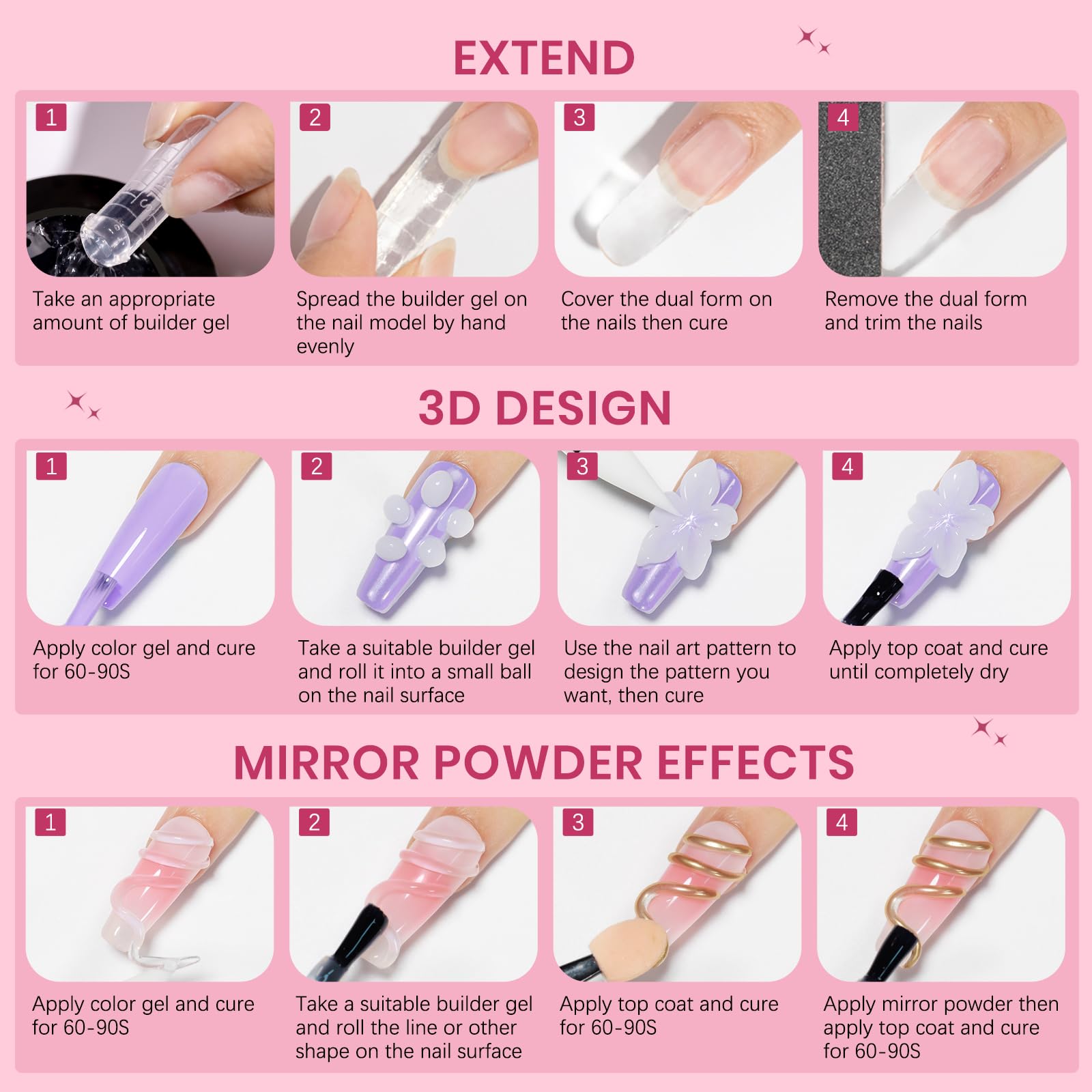 3D Nail Sculpting Gel - Easy Nail Art -8