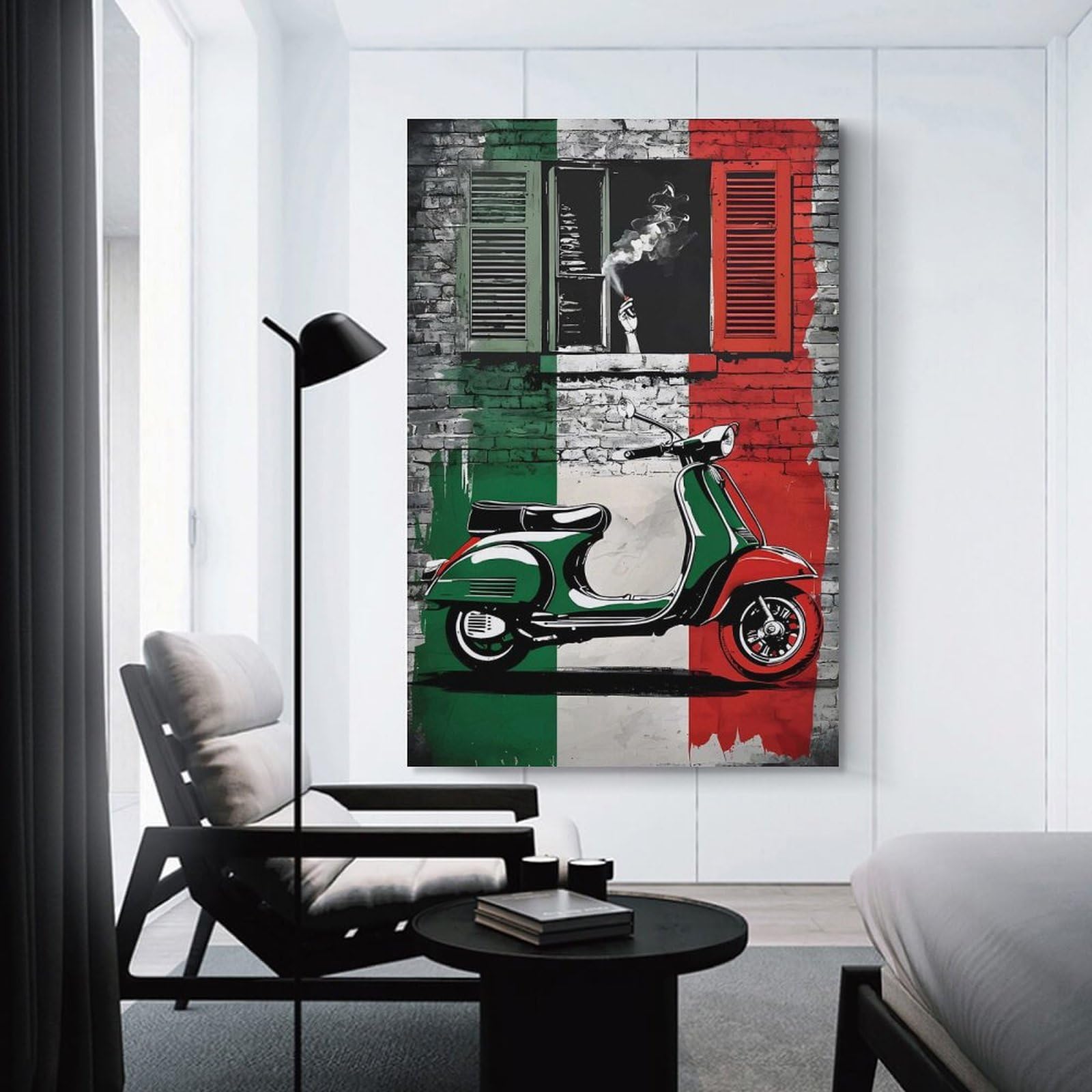 Junmoney Italian Art Home Decor Wall Art 16x24inch(40x60cm), for Living Room, Lounge Or Sitting Room, A Home Accent with Warm Character