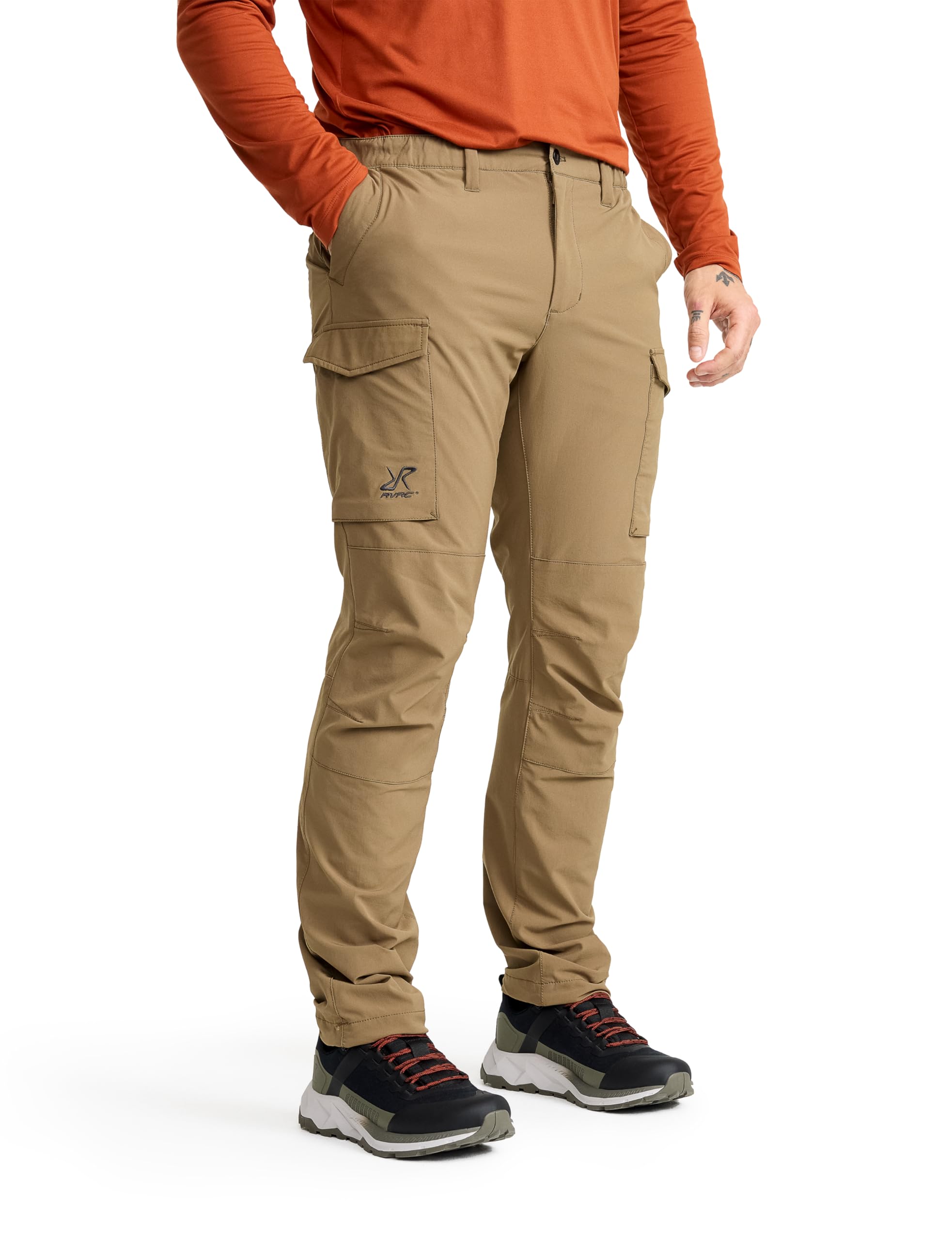 RevolutionRace Adventure Cargo Stretch Pants für Herren, Wanderhose für viele Outdoor-Aktivitäten, Cub, M
