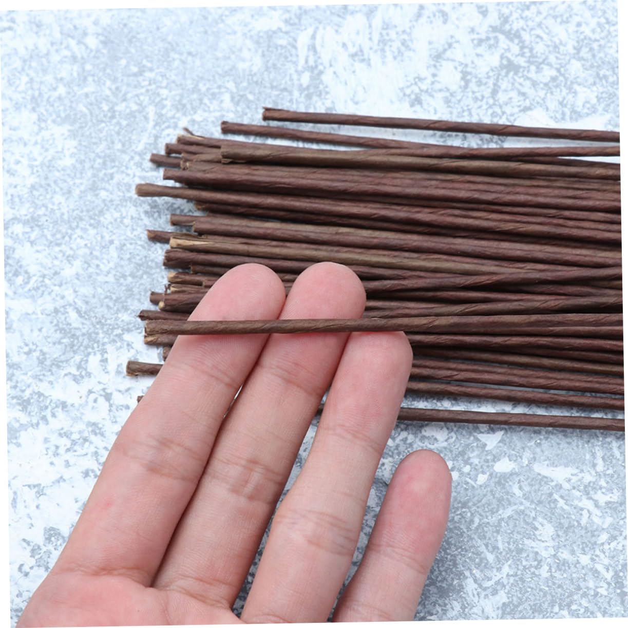 100pcs Floral Stem Wire Wire Artificial Stems for DIY Decorations Wedding Flower Pole Kraft Paper Wrapping