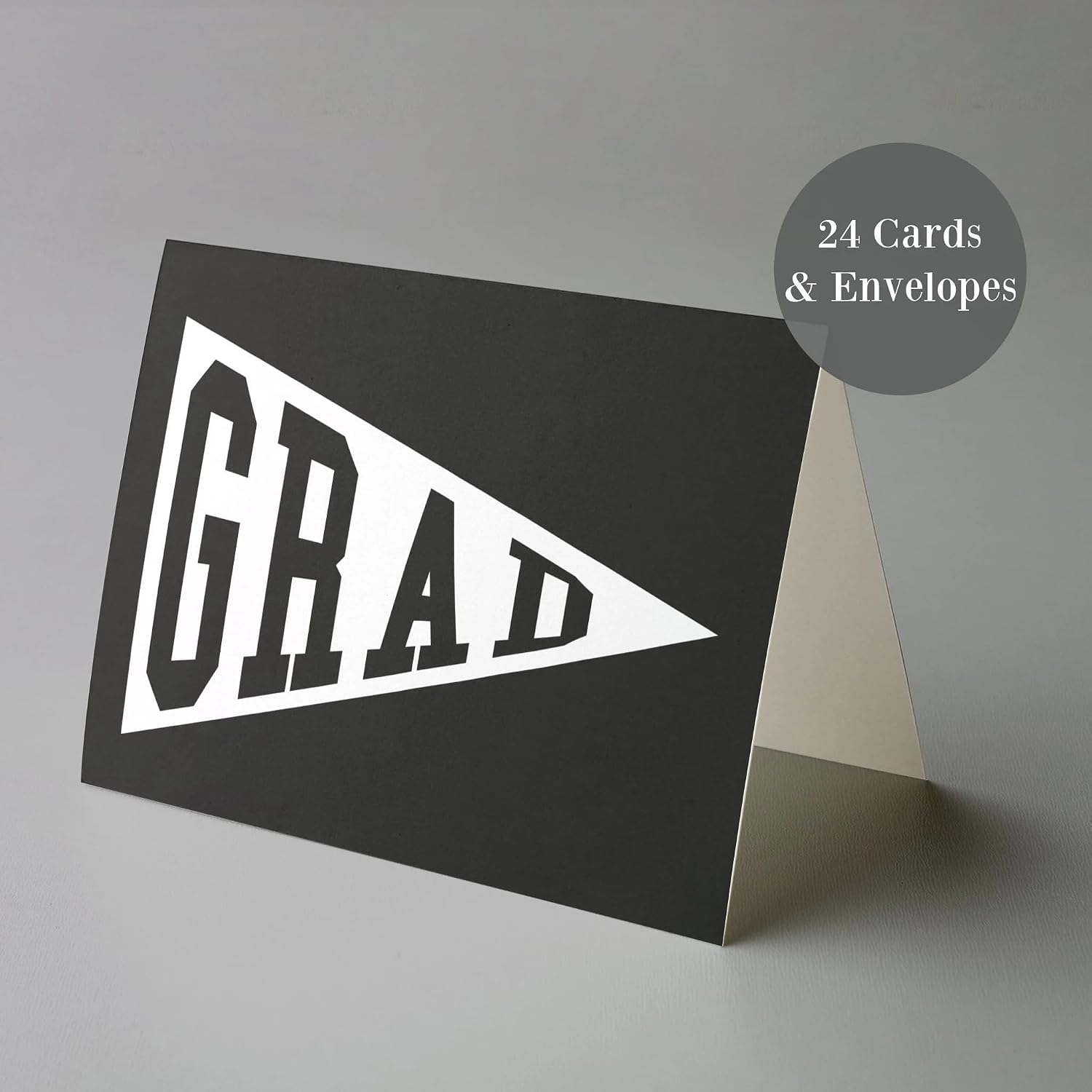 Ritzy Rose 24 Pack Class of 2026 Graduation Cards, Stationery Boxed Set with Envelopes, 8 Modern Black & White Designs - Blank Notecards, Designed and Printed in Ohio