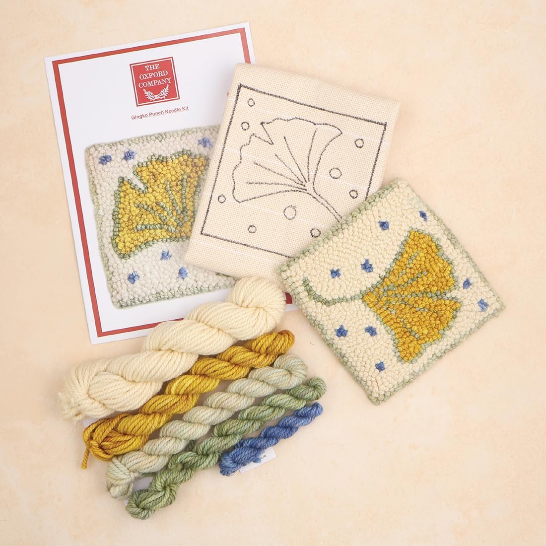 The Oxford Company Punch Needle Kit (Gingko)