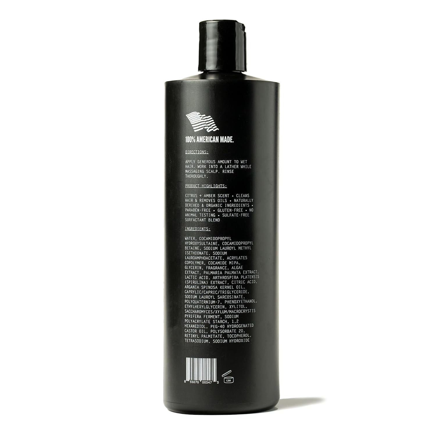 Imperial Barber Luxe Hair Shampoo & Conditioner Combo 16oz - Organic & Naturally Derived Ingredients, USA Made, Sulfate-Free, Paraben-Free, Gluten-Free - Strengthens, Nourishes & Hydrates